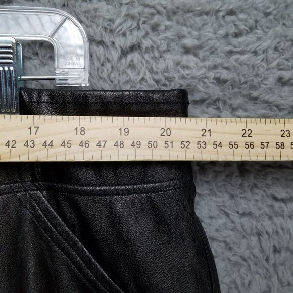 Spanx Pants Womens 3X Black Faux Leather Look High Rise Shaping Pocket Jogger - Picture 3 of 14